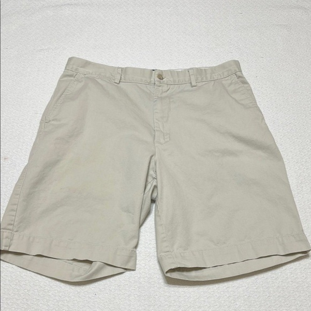 Polo by Ralph‎ Lauren Tan Flat Front Bermuda Shorts